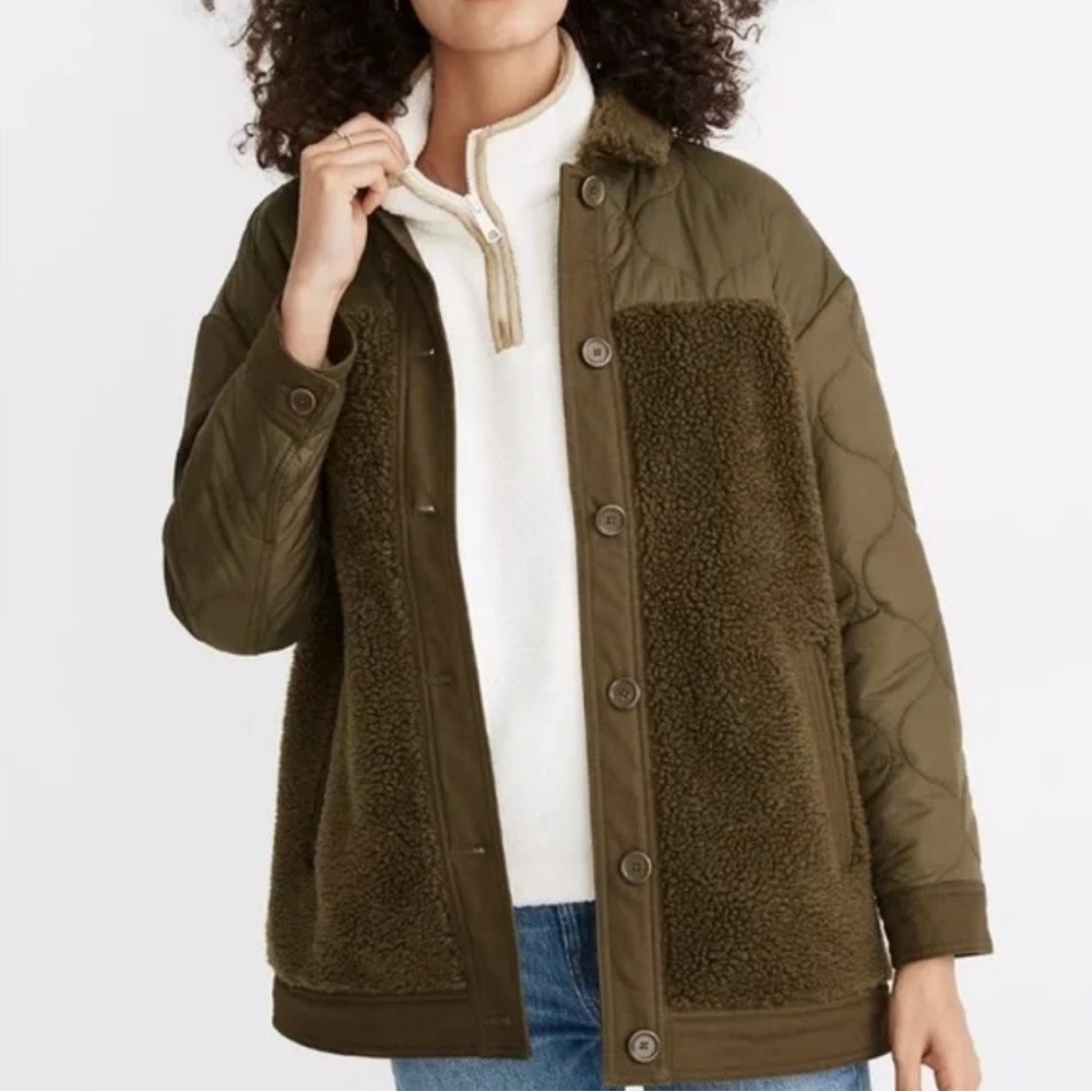 Madewell Hybrid Sherpa Jacket - Size Medium